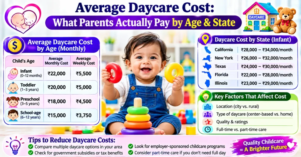 Average Daycare Cost_ What Parents Actually Pay by Age & State