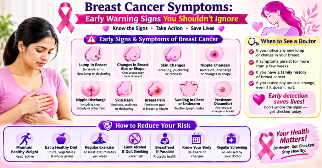 Breast Cancer Symptoms Early Warning Signs You Shouldn’t Ignore