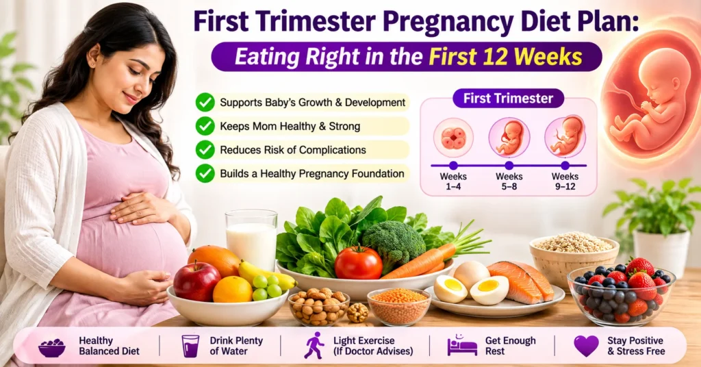 First Trimester Pregnancy Diet Plan Eating Right in the First 12 Weeks