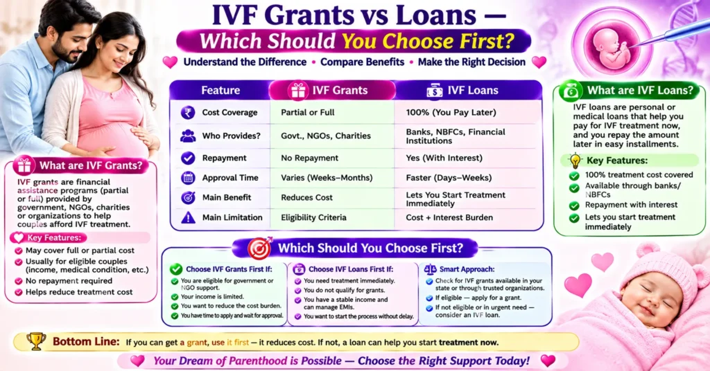 IVF Grants vs Loans Which Should You Choose First