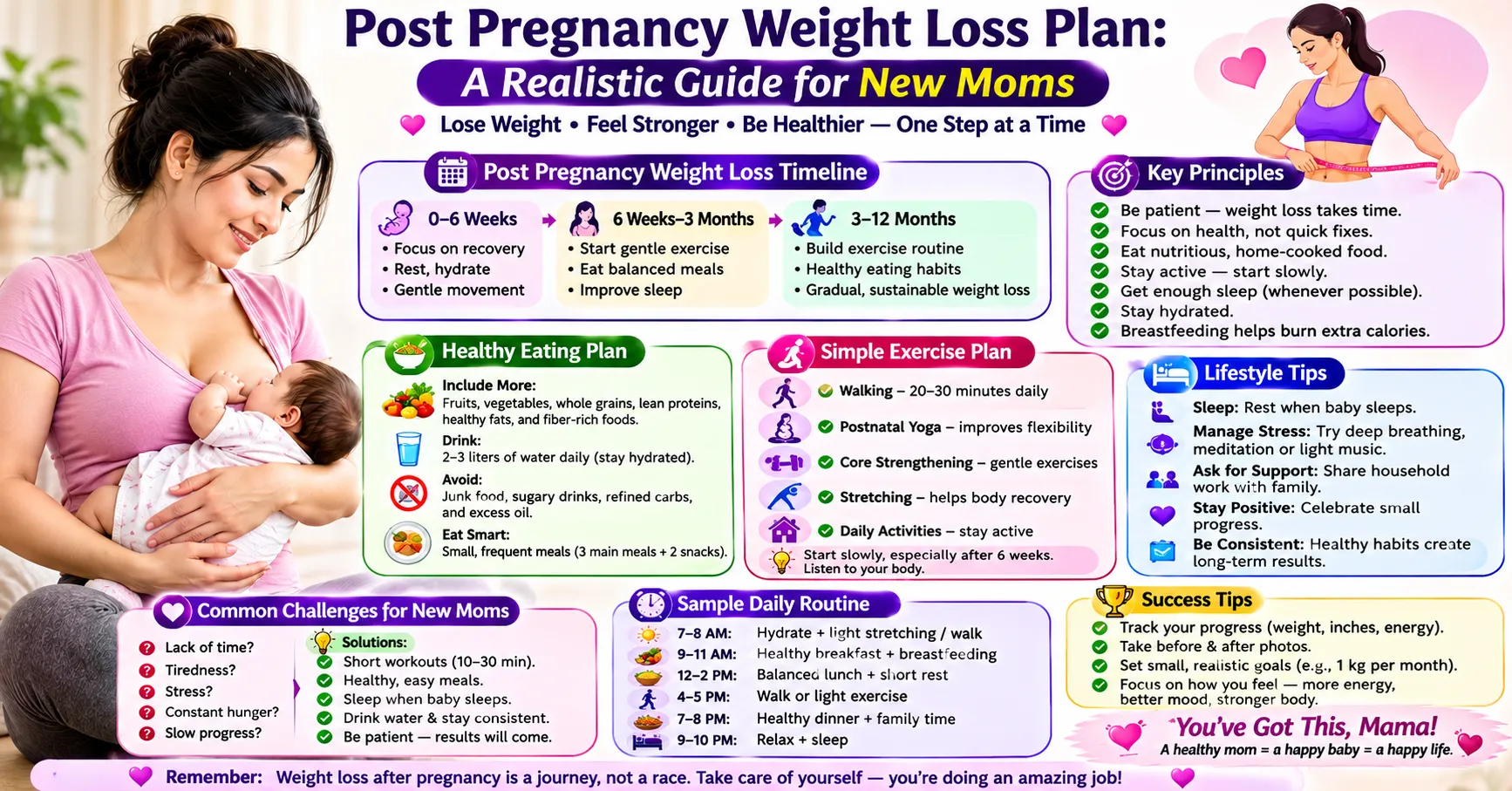 Post Pregnancy Weight Loss Plan A Realistic Guide for New Moms