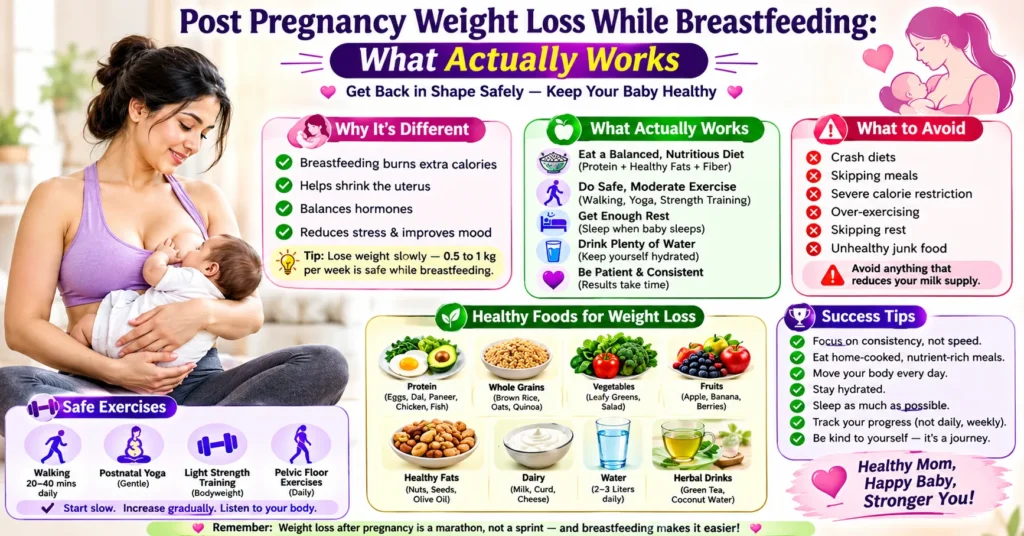 Post Pregnancy Weight Loss While Breastfeeding What Actually Works
